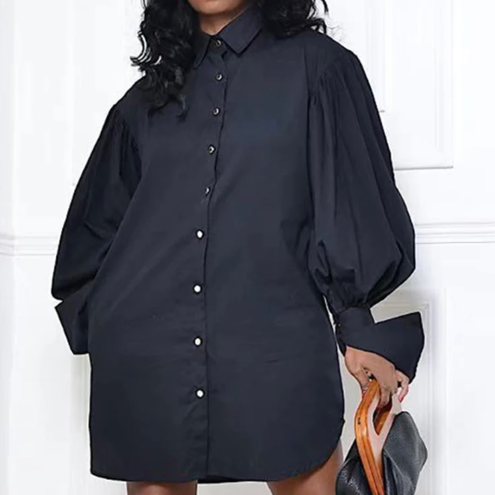 Black shirt dress medium